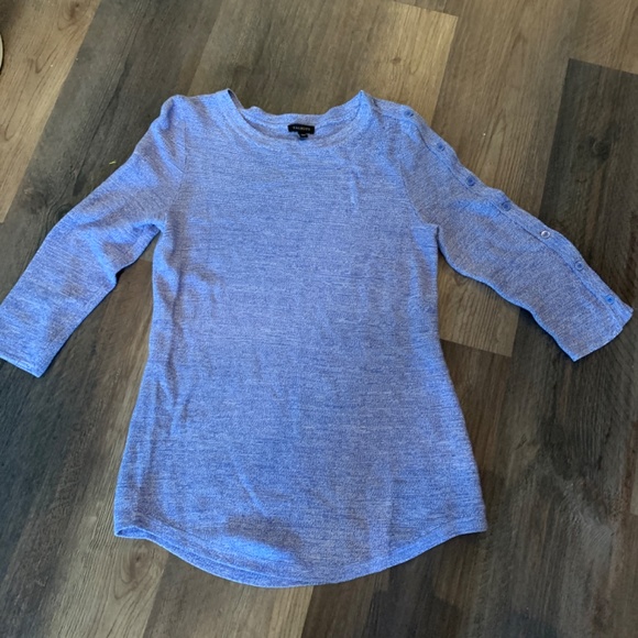 Talbots cotton and‎ rayon button sleeve sweater. Worn about twice - Picture 3 of 5